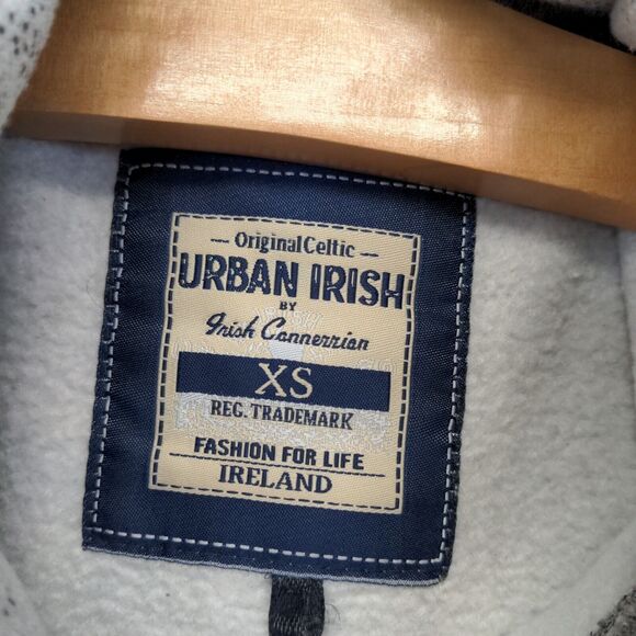 Urban Irish Republic of Ireland Knit Sweatshirt Gray Mens XS Long Sleeve - Picture 10 of 14